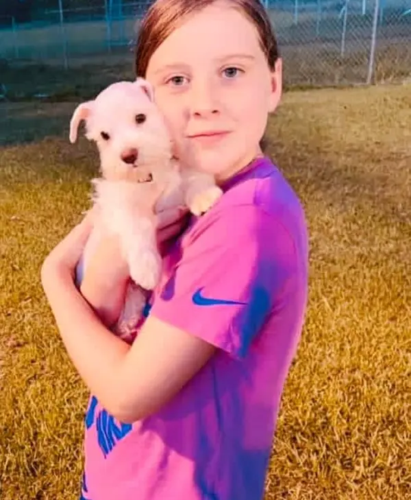 A Showtime Pups puppy with its new family