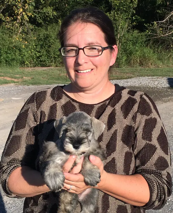 A Showtime Pups puppy with its new family