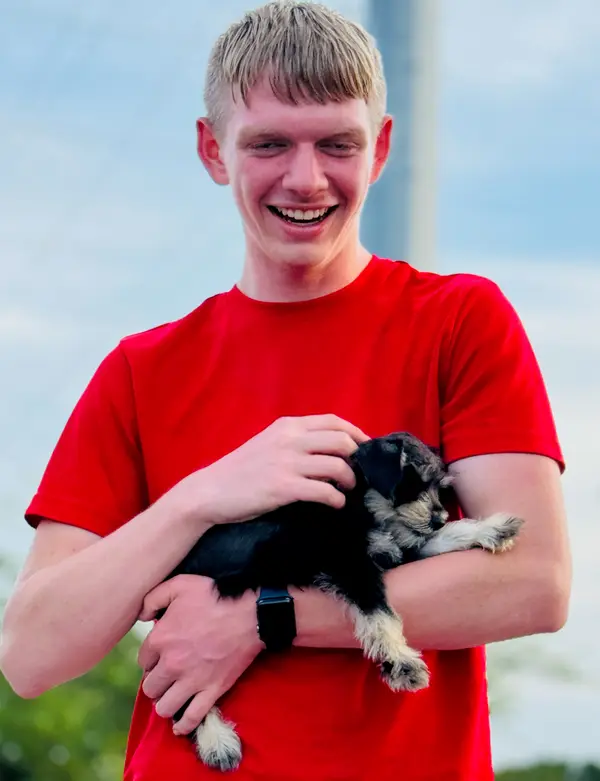 A Showtime Pups puppy with its new family