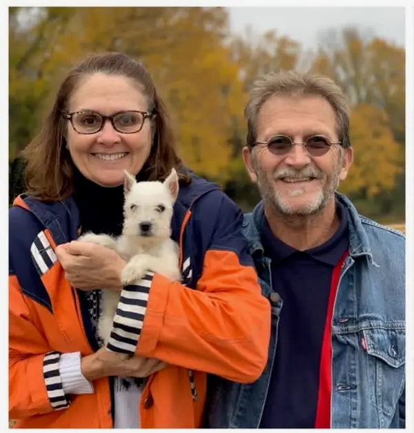 A Showtime Pups puppy with its new family